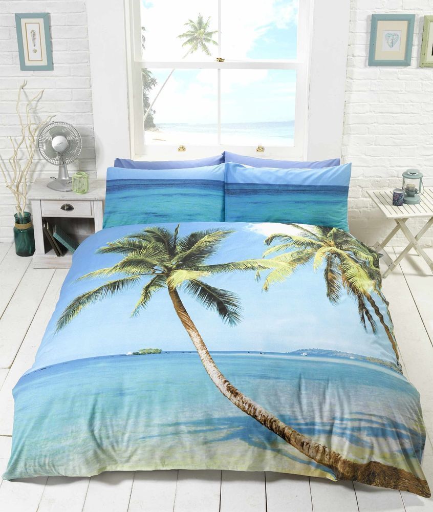 Beach Palm Bedding Set