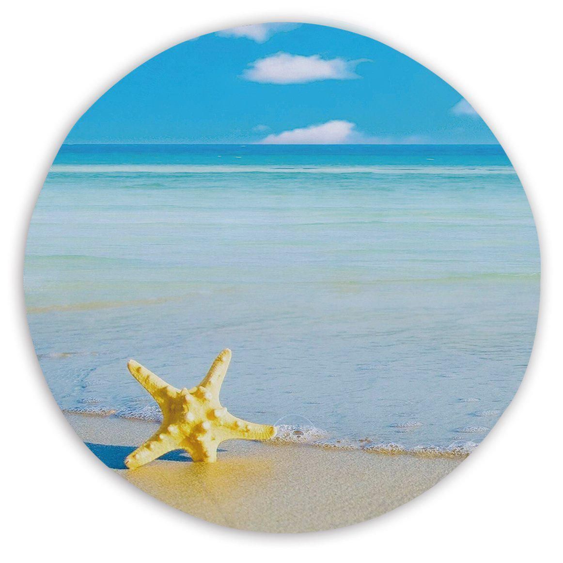 Beach Please Starfish Printed Round Beach Towel