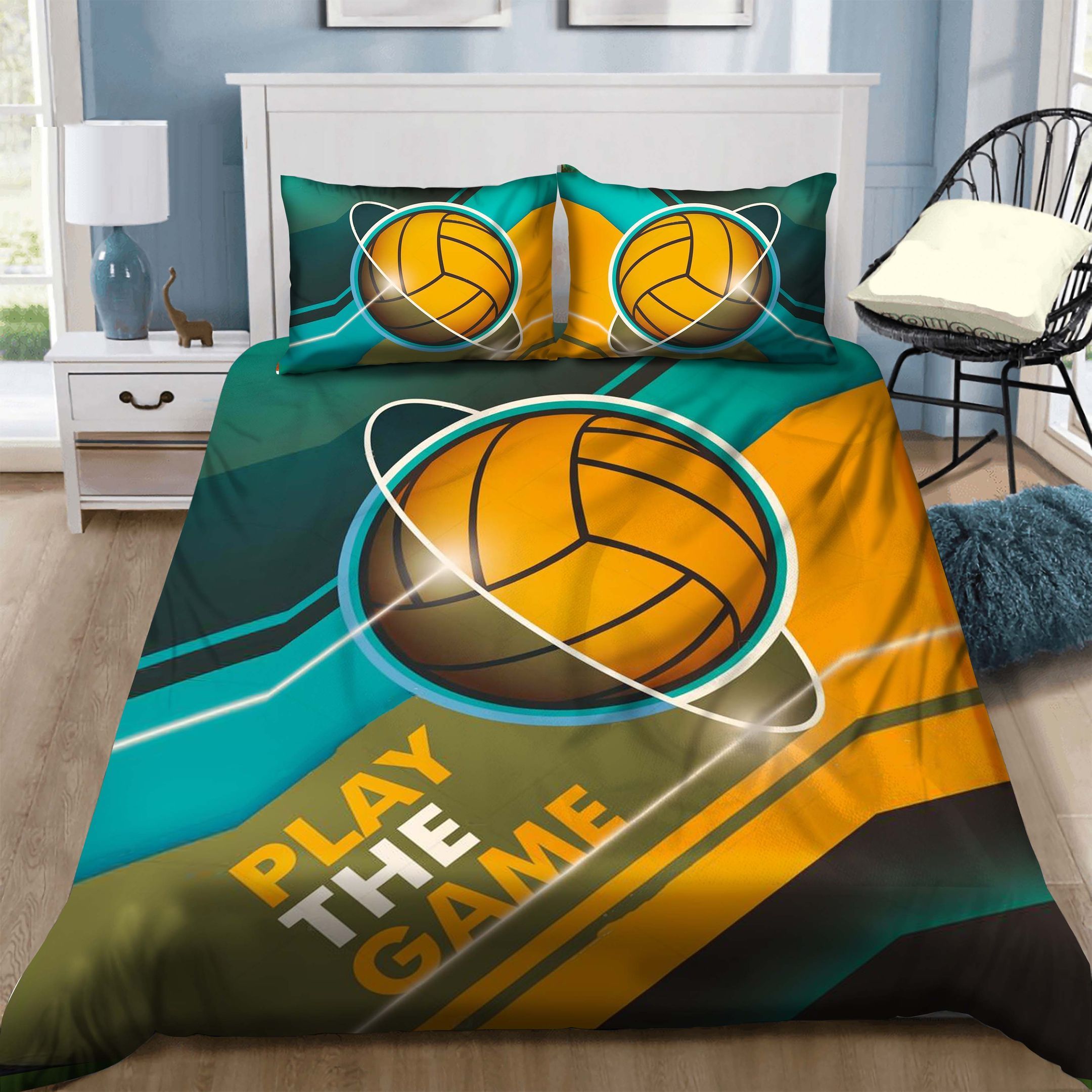 Beach Volleyball Bedding Set