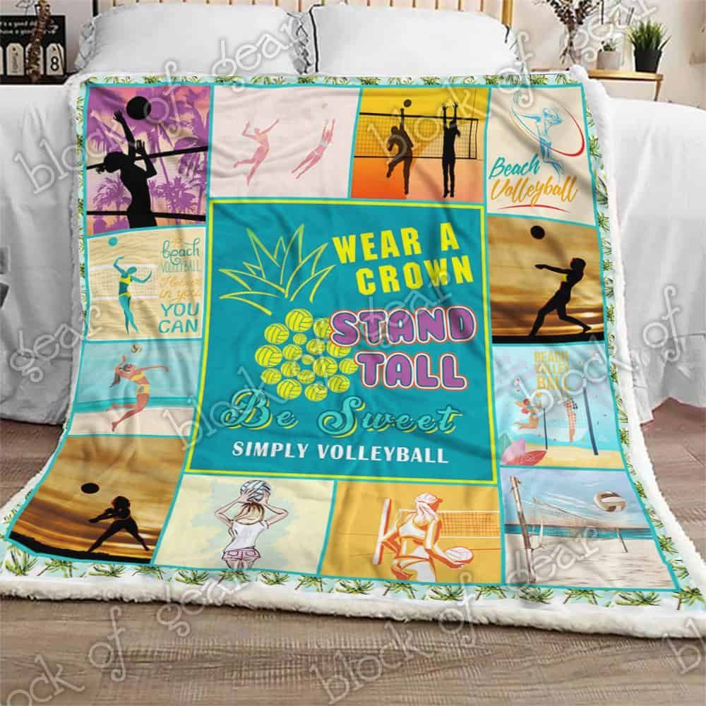 Beach Volleyball Fleece Blanket
