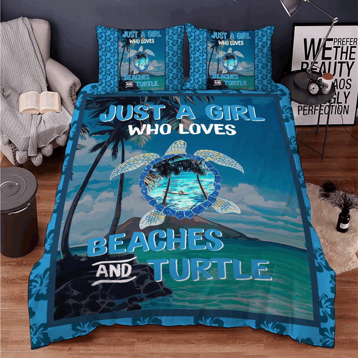 Beaches And Turtle Bedding Set
