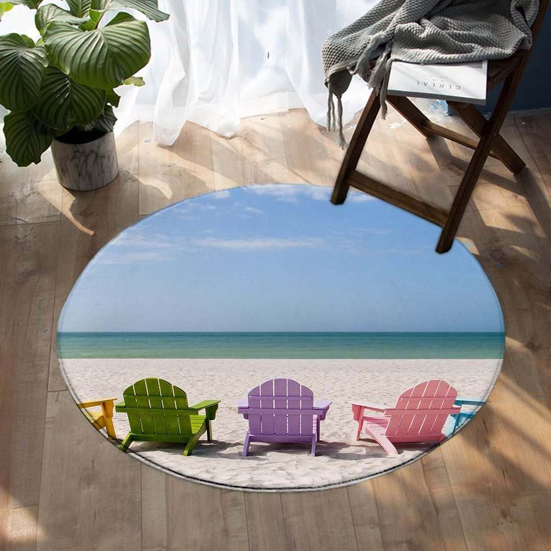 Beachy Dream Round Carpet