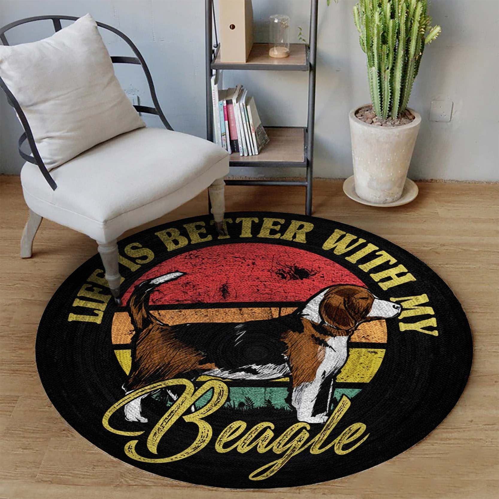 Beagle Round Carpet