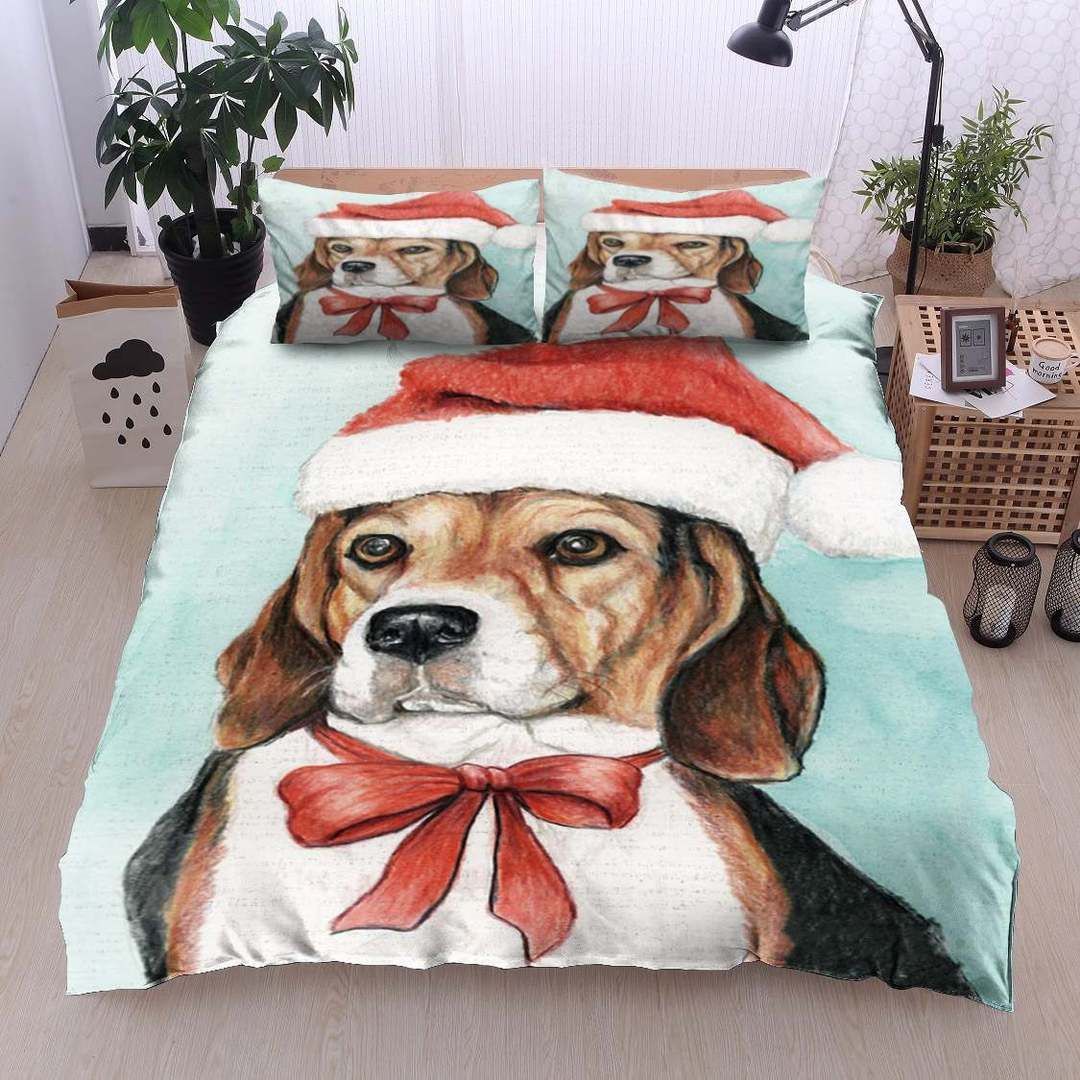 Beagle Christmas Bedding Set