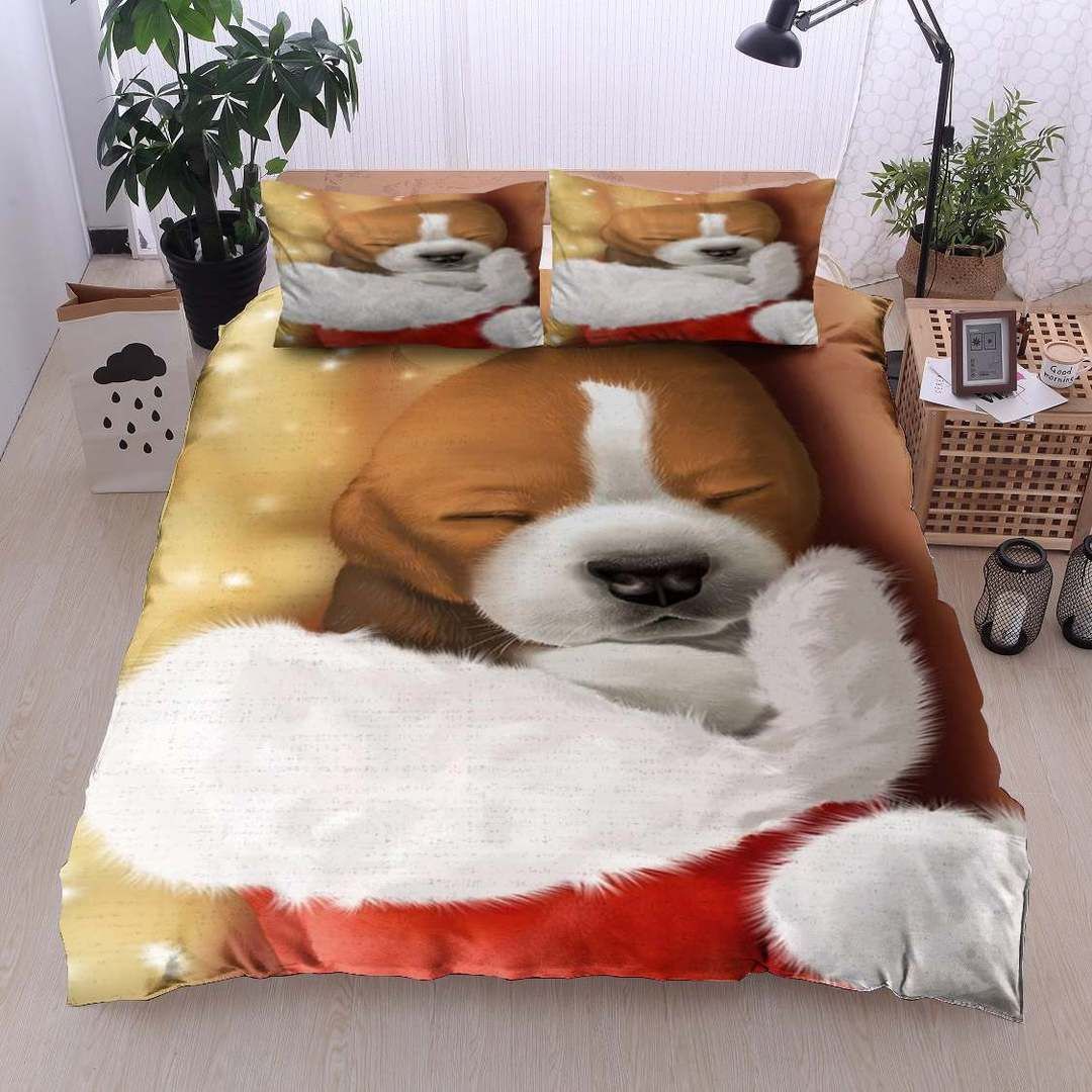 Beagle Christmas Bedding Set