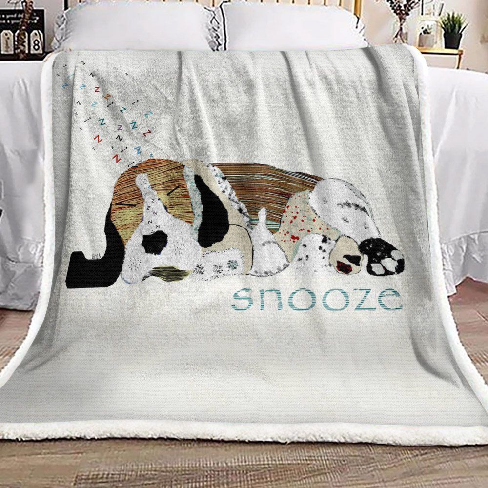 Beagle Sherpa Fleece Blanket