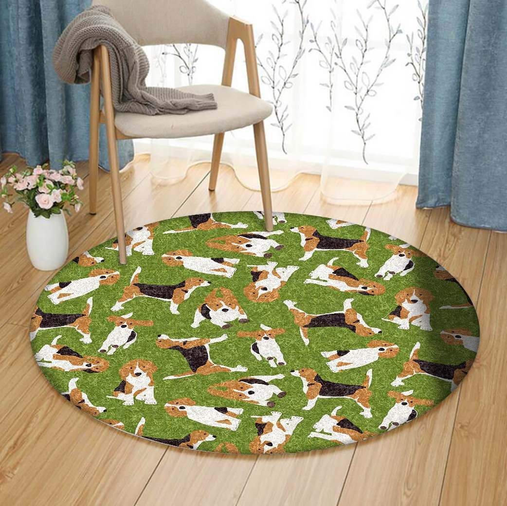 Beagle Round Carpet