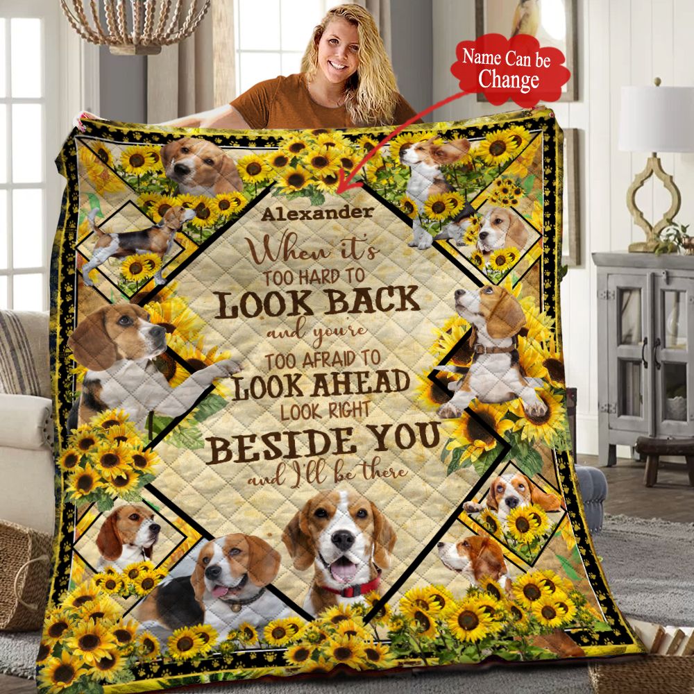 Beagle Personalized Quilt Blanket HHH050620NH