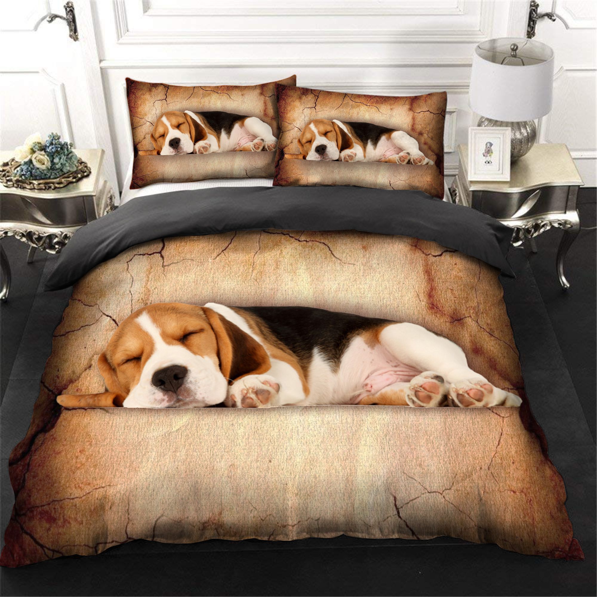Beagle Sleeping Bedding Set