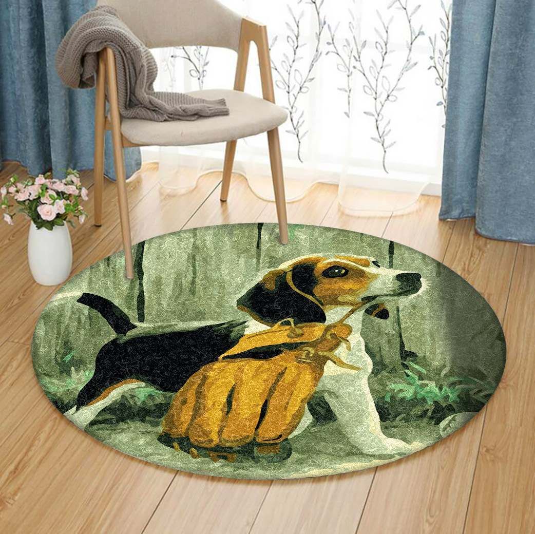 Beagle Round Carpet