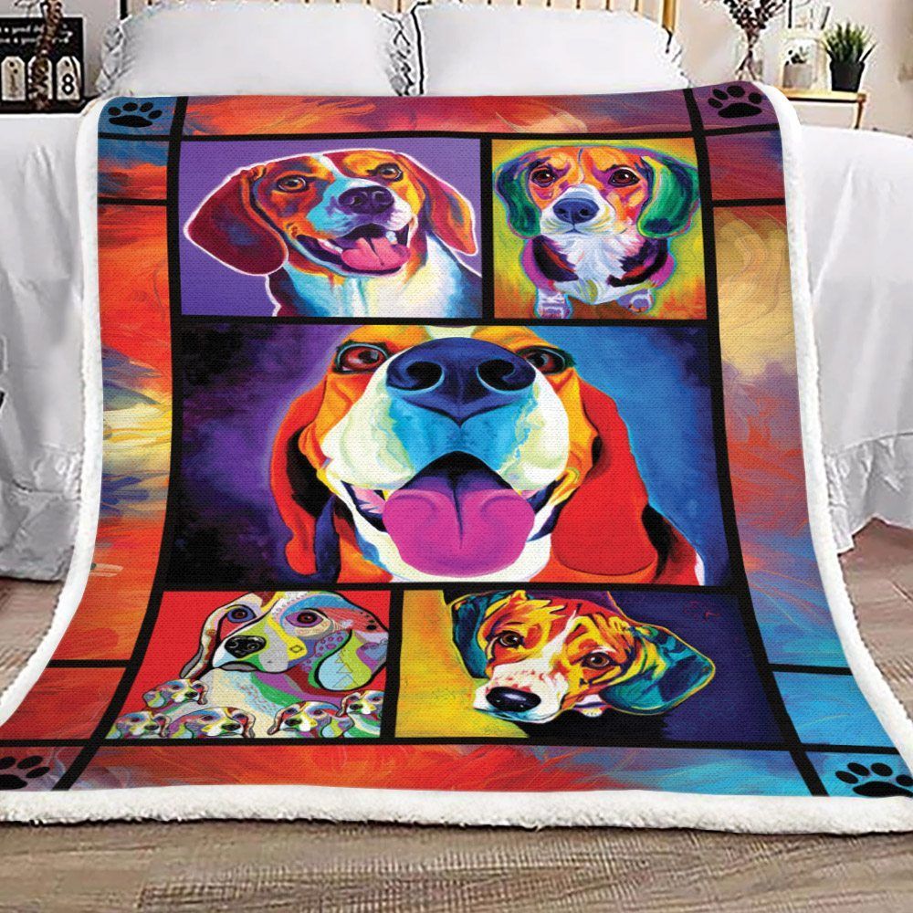 Beagles Sherpa Fleece Blanket