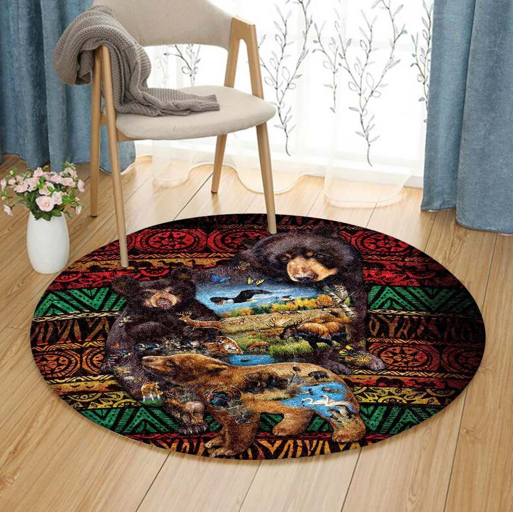 Bear Round Carpet