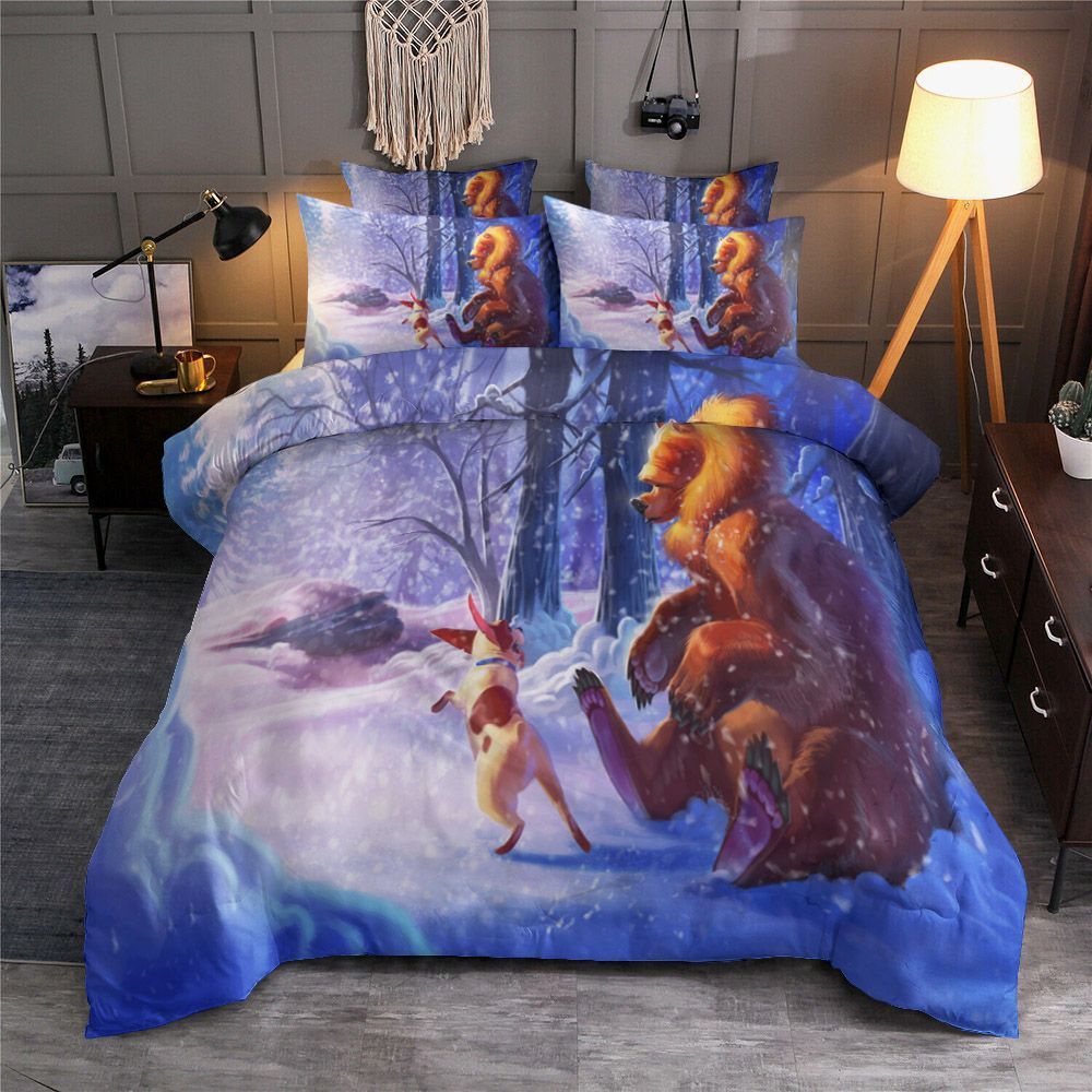 Bear And Dog Bedding Set