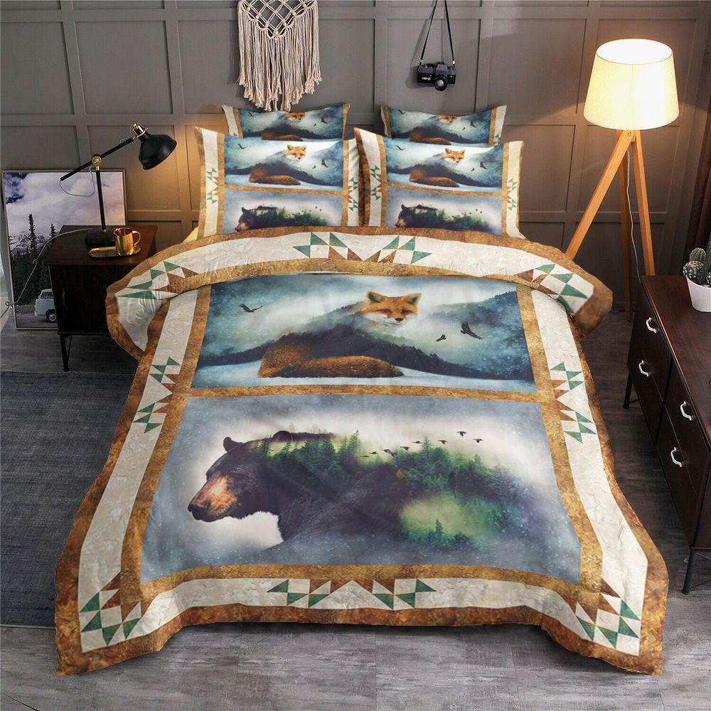 Bear And Fox Bedding Set