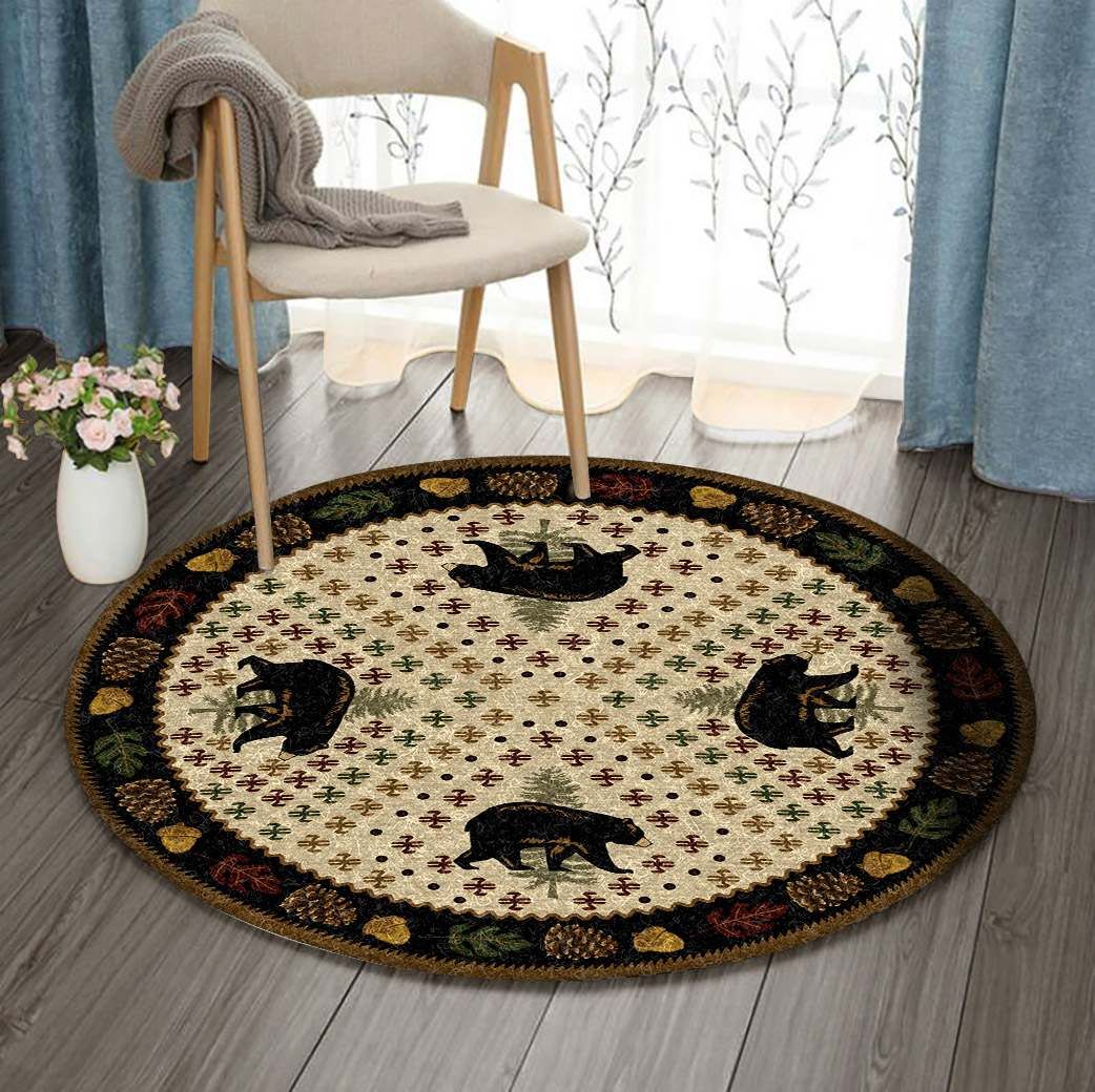 Bear Round Carpet