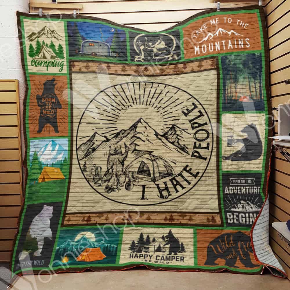 Bear Camping Quilt Blanket DHC06021469TD