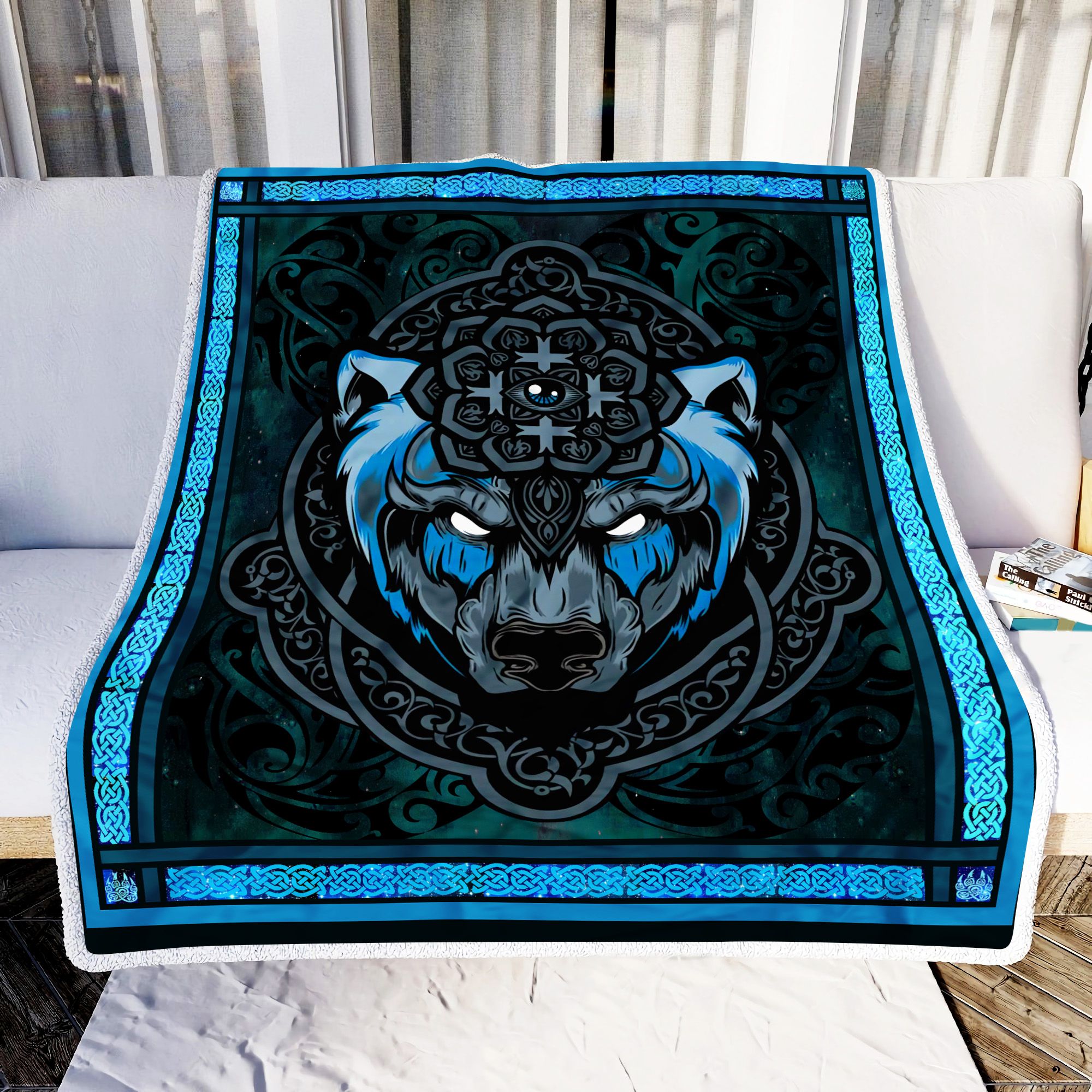 Bear Celtic Fleece Blanket