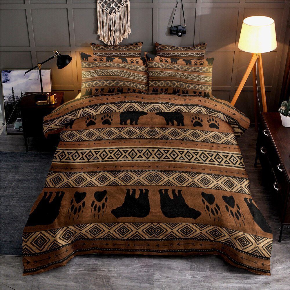 Bear Cotton Bed Sheets Spread Comforter Bedding Set