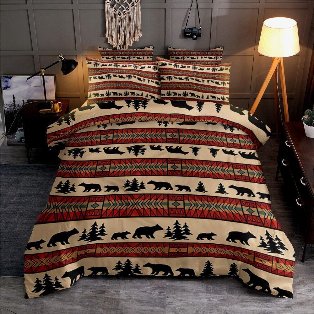 Bear Cotton Bed Sheets Spread Comforter Bedding Set