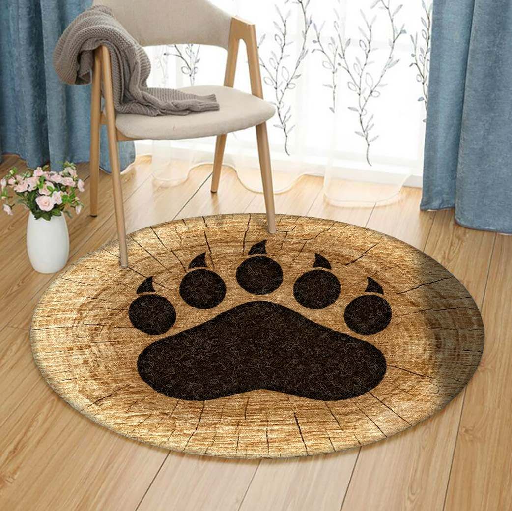 Bear Claws Round Carpet