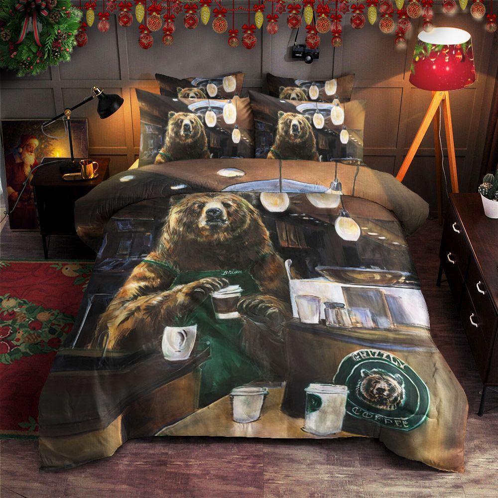 Bear Coffee Bedding Set