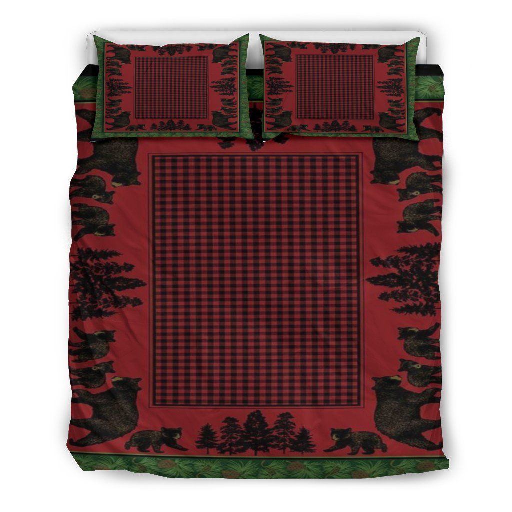 Bear Family Native American Bedding Set