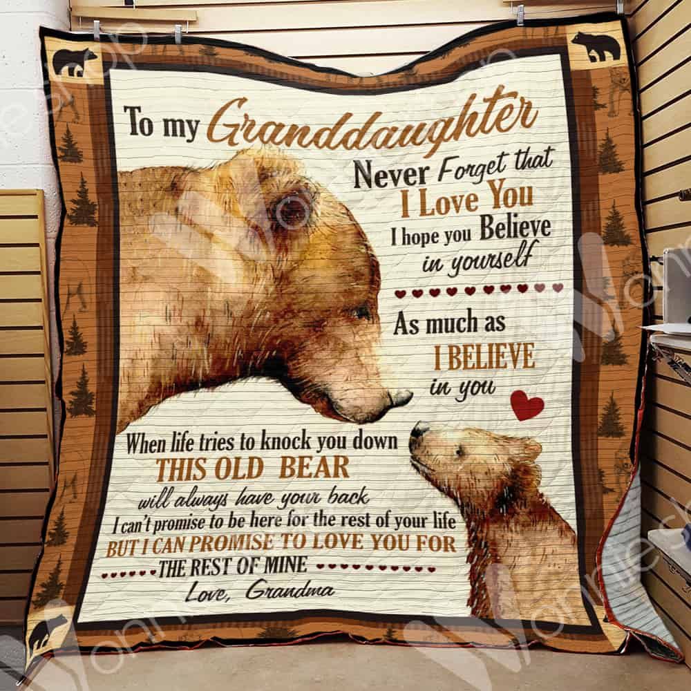 Bear Granddaughter Quilt Blanket DHC0102575TD
