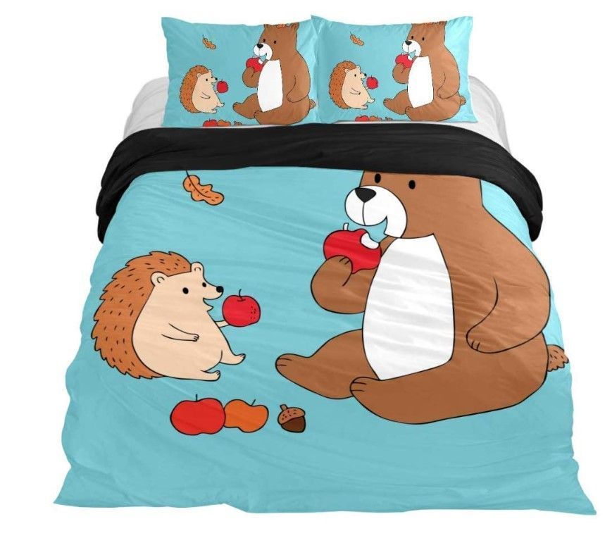Bear Hedgehog Bedding Set