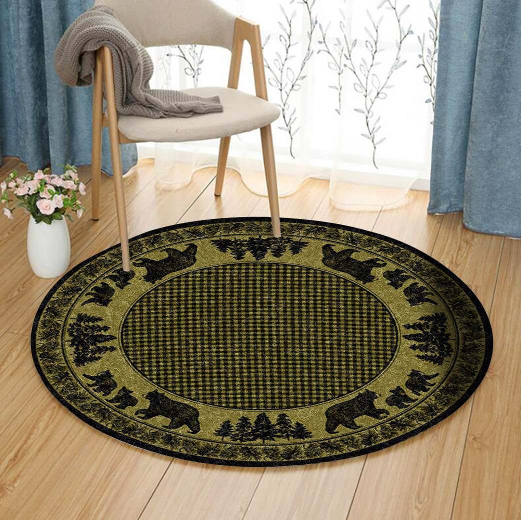 Bear Round Carpet