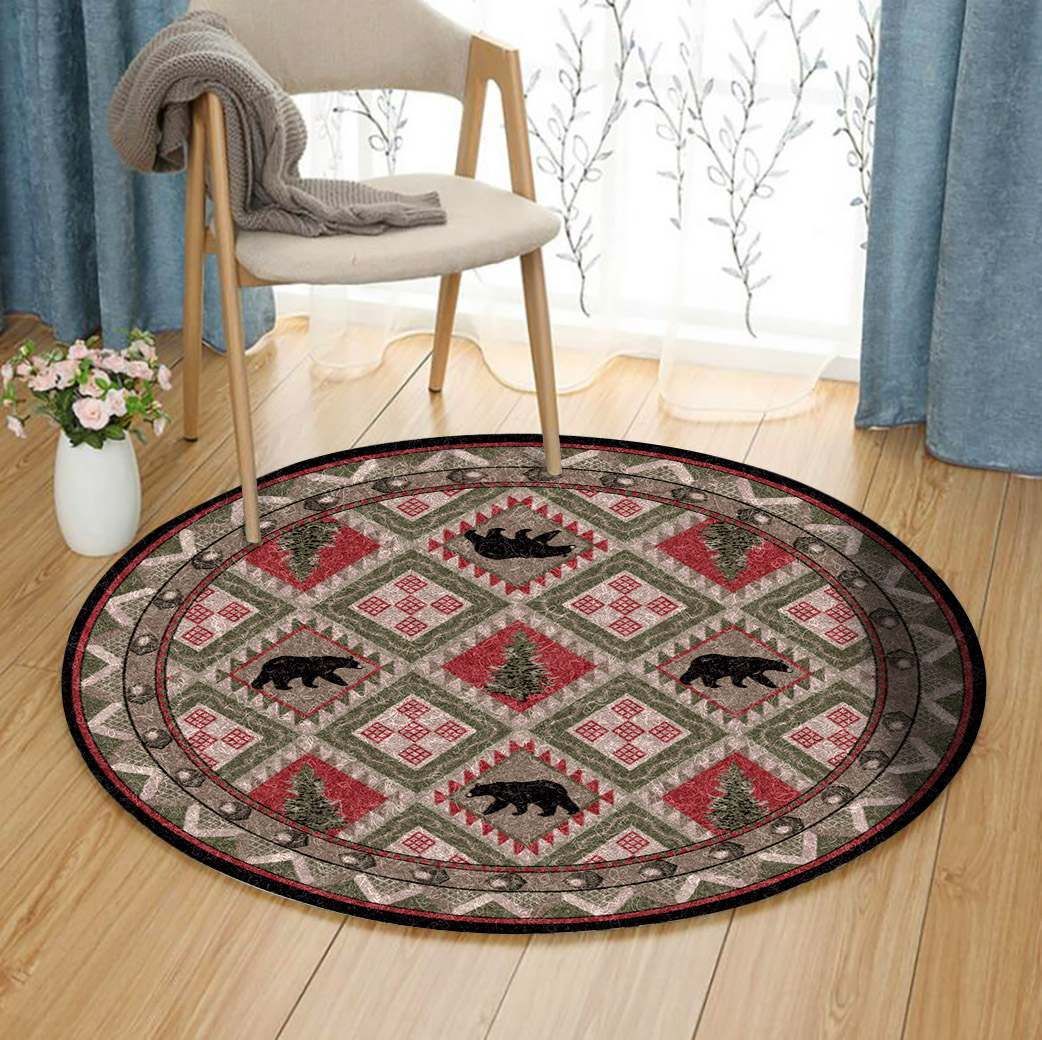 Bear Round Carpet