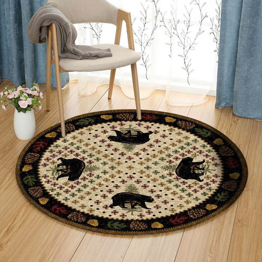 Bear Round Carpet