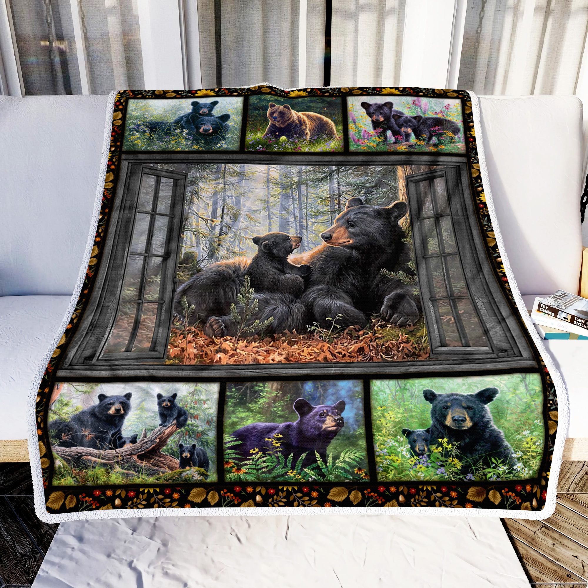 Bear Mom Fleece Blanket