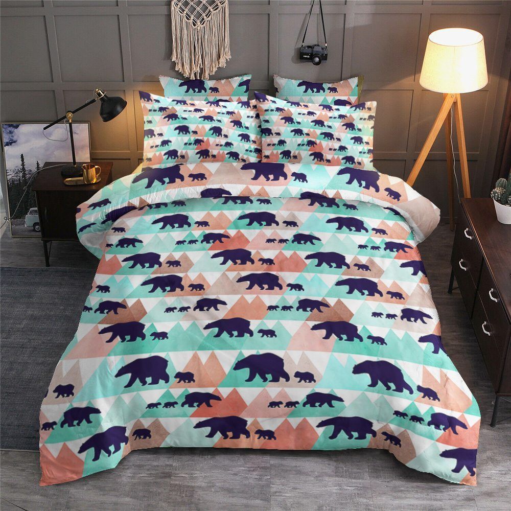 Bear Cotton Bed Sheets Spread Comforter Bedding Set
