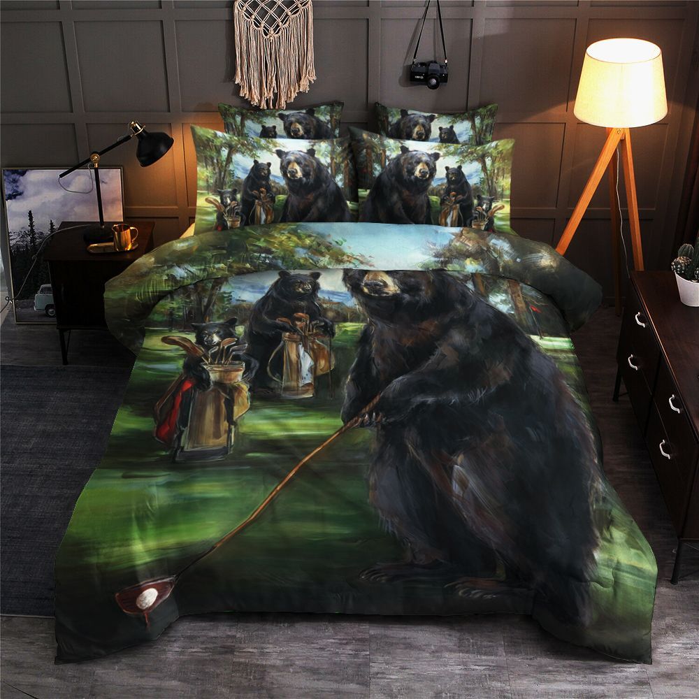 Bear Play Golf Bedding Set