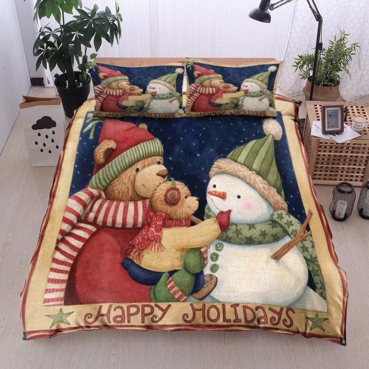 Bear Snowman Bedding Set