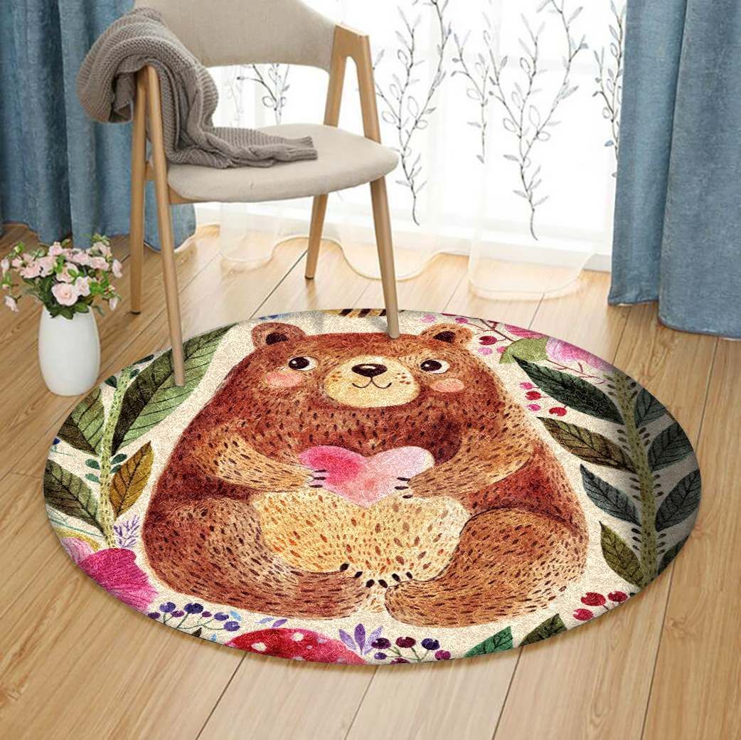 Bear Round Carpet