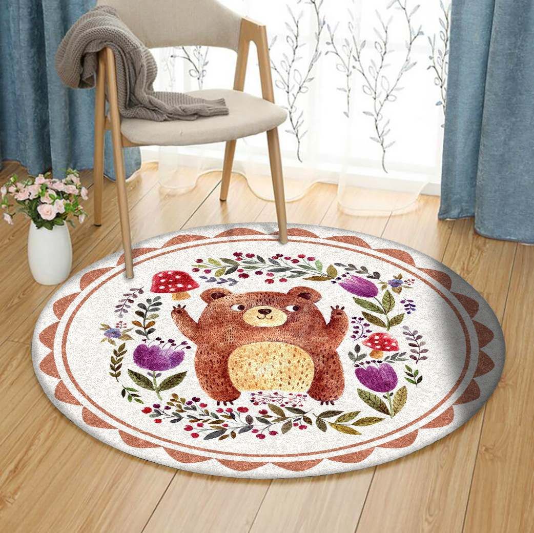 Bear Round Carpet