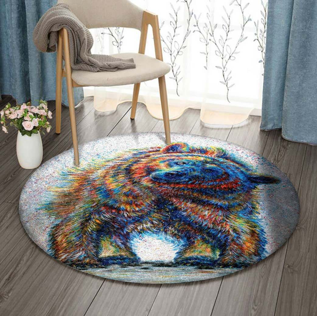 Bear Round Carpet