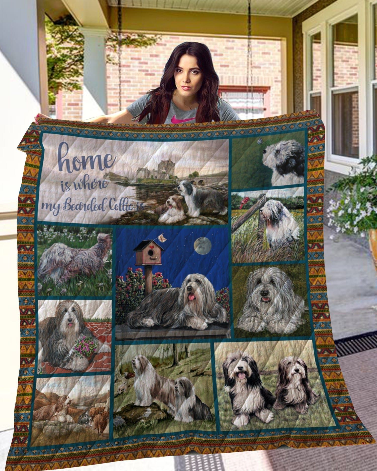 Bearded Collie Quilt Blanket DHC13122976VT