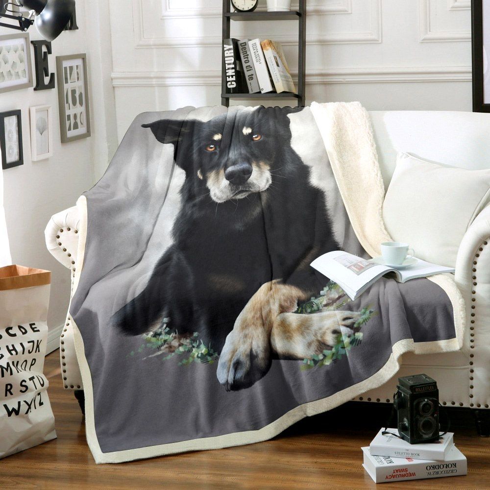 Beauceron Dog Sherpa Fleece Blanket