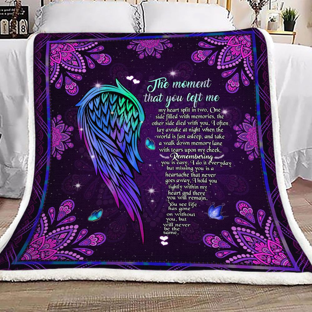 Beautiful Angel Butterfly Fleece Blanket