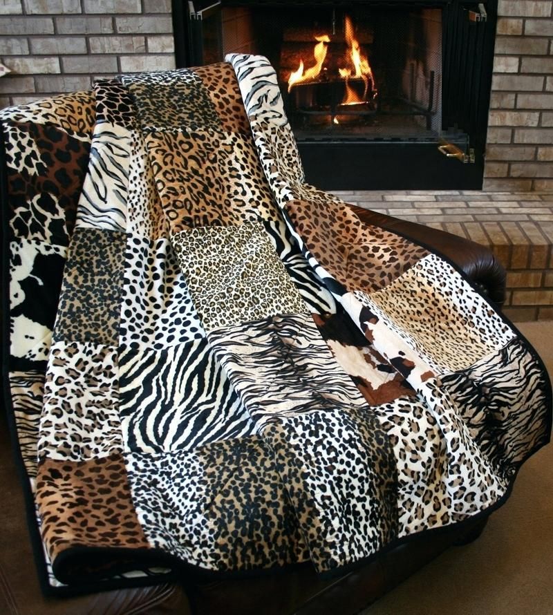 Beautiful Animal Skin Zebra Stripe Sherpa Fleece Blanket
