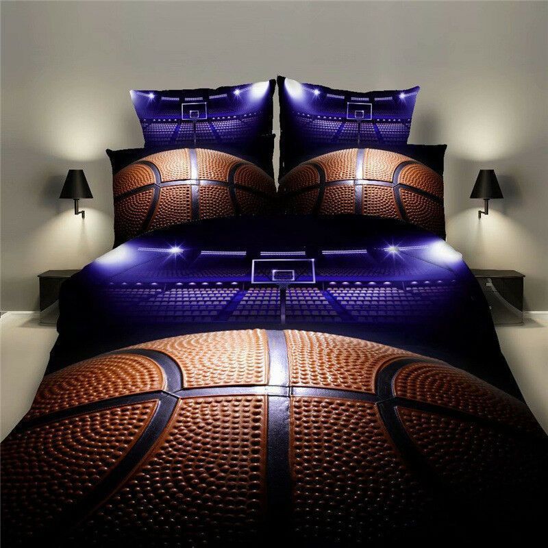 Beautiful Basketball Field Bedding Set