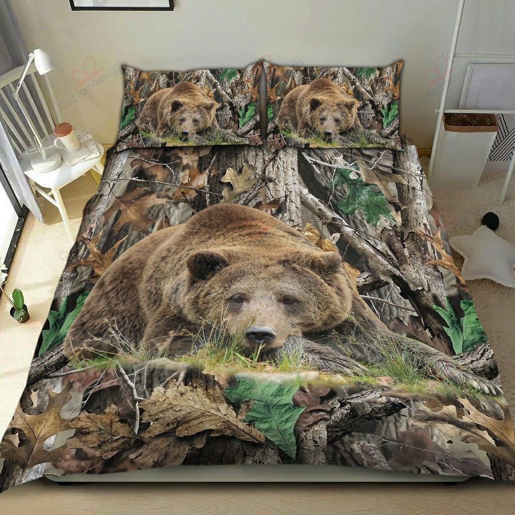 Beautiful Black Bear Bedding Set