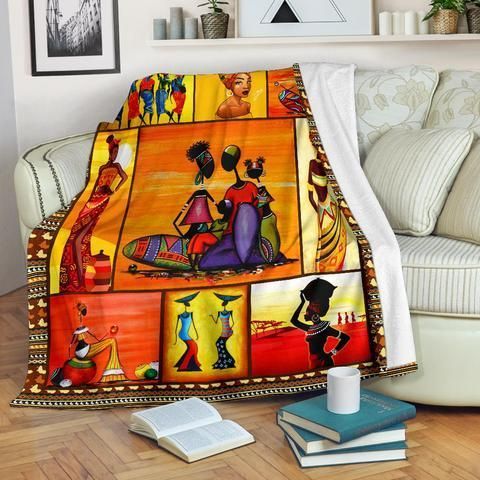 Beautiful Black Woman Sherpa Fleece Blanket