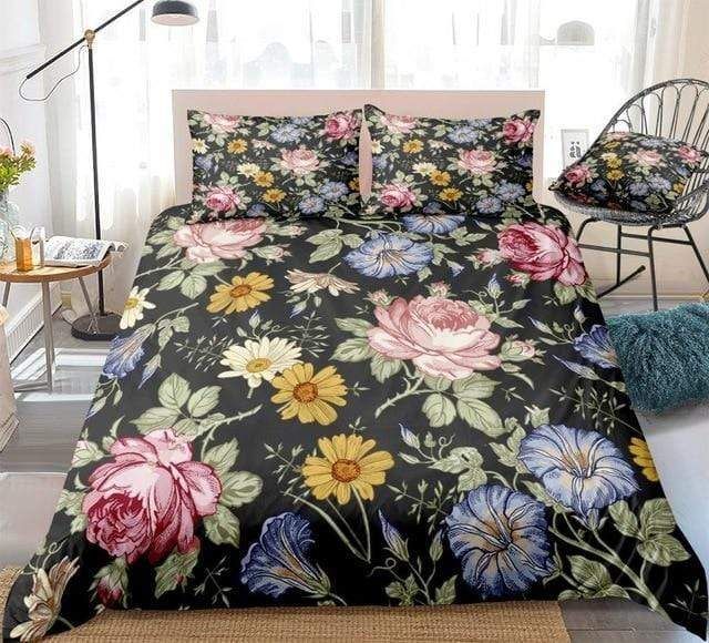 Beautiful Blooming Flowers Bedding Set