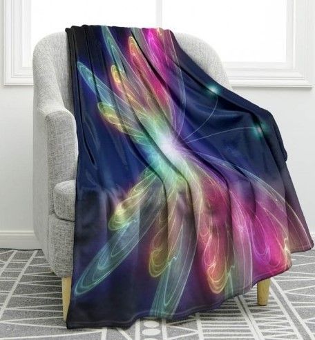 Beautiful Butterfly Sherpa Fleece Blanket