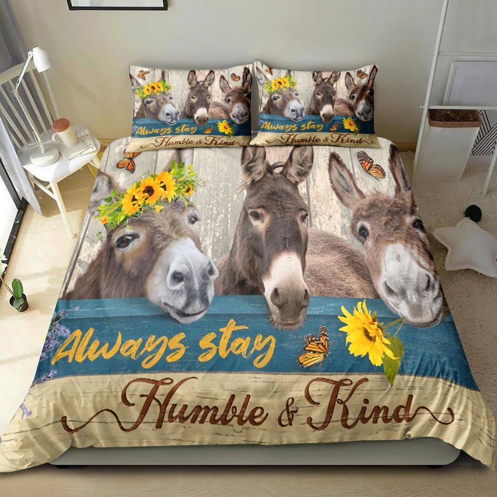 Beautiful Donkey Butterfly Bedding Set