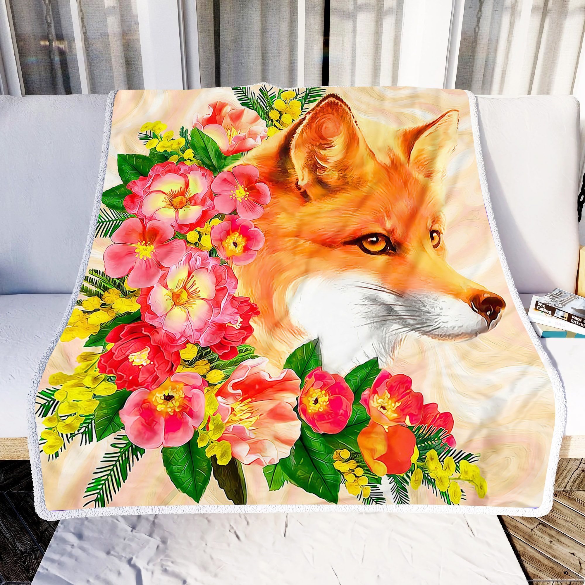 Beautiful Fox Fleece Blanket