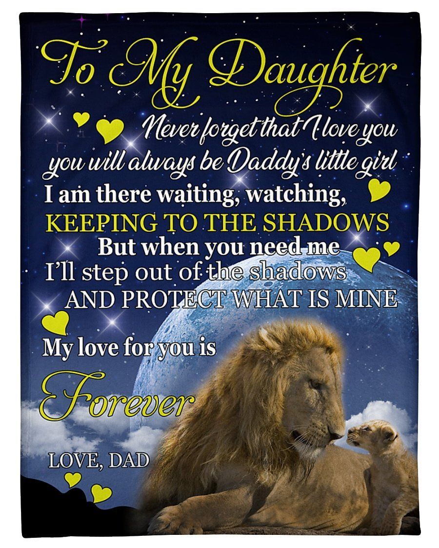 Beautiful Gift For Daughter My Love For You Is Forever Fleece Blanket